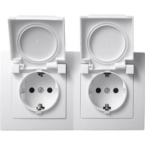 Produktbild für Steckdose McPower Flair IP44, Unterputz