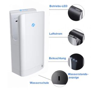 Produktbild für Händetrockner JSD JSD-Compact, 60145, Jet-Luftstrom, weiß