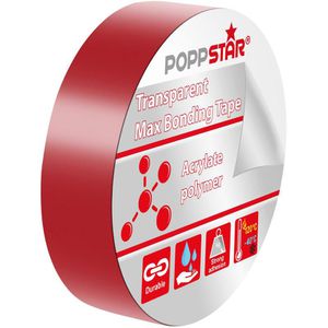 Produktbild für Doppelseitiges-Klebeband Poppstar 1010385