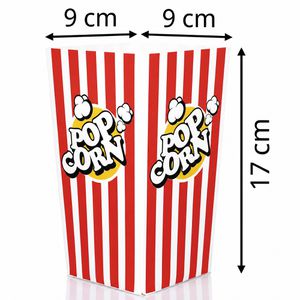 Produktbild für Popcorn-Tüten FunX FX-06207 rot/weiß