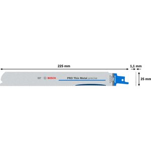 Produktbild für Säbelsägeblatt Bosch PRO Thin Metal precise S1137EAF