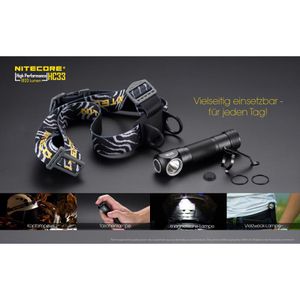 Produktbild für Stirnlampe Nitecore HC33 LED, wiederaufladbar