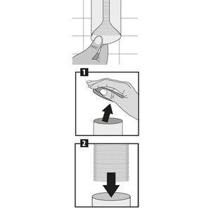Produktbild für Wattepadspender Fackelmann Tecno 86910, weiß