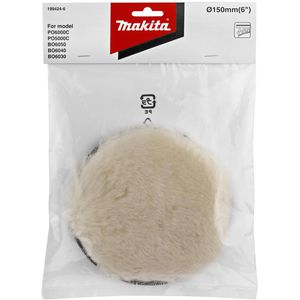 Produktbild für Polierhaube Makita 199424-6, Lammfell, Klett