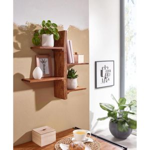 Produktbild für Wandregal Wohnling WL6.528, sheesham