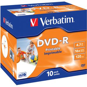 DVD-Rohlinge Verbatim 43521, bedruckbar, DVD-R
