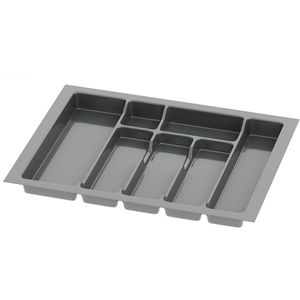 Produktbild für Besteckkasten Sossai Divio, anthrazit, aus Kunststoff