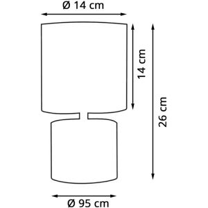 Produktbild für Tischlampe Lucide Greasby, mit E14-Fassung