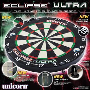 Produktbild für Dartscheibe Unicorn Eclipse Ultra Bristle Board