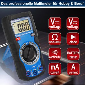 Produktbild für Multimeter PeakTech P 1040, digital, True RMS