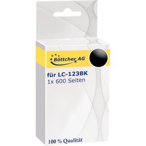 Produktbild für Tinte Böttcher-AG für Brother LC-123BK