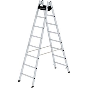 Stehleiter MUNK 33016, nivello-Leiterfüße, beidseitig begehbar