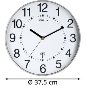 Produktbild für Wanduhr Unilux Maxi Wave, Kunststoff, analog, Funkuhr