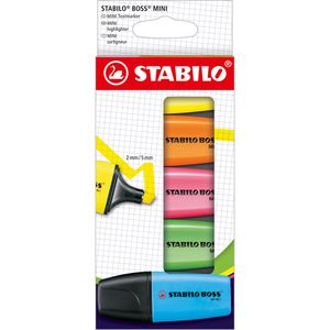 Produktbild für Textmarker Stabilo Boss MINI, 5 Stück