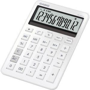 Produktbild für Taschenrechner Casio MS 200 DQ WE, mit MwSt-Berechnung, weiß