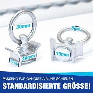 Produktbild für Zurrösen NTG LS.8570 für Airlineschiene
