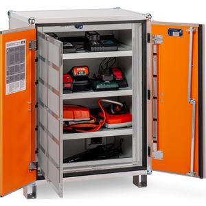 Produktbild für Akku-Ladeschrank CEMO Premium Plus 8/10, mit 18 Steckdosen