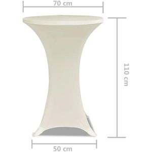 Produktbild für Tischhusse vidaXL Stretch, 241208, Ø 70 cm