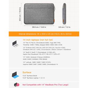 Produktbild für Laptophülle Inateck LB01005-14, bis 14 Zoll