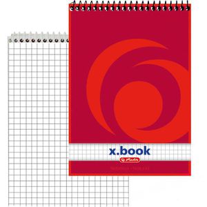 Produktbild für Notizblock Herlitz 110734, x-book, rot, A7