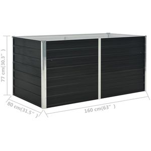 Produktbild für Hochbeet vidaXL 45722, aus verzinktem Stahl