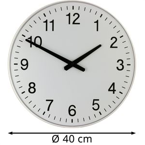 Produktbild für Wanduhr Eurotime 55403, Kunststoff, analog, Funkuhr
