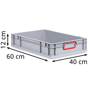 Produktbild für Eurobox Allit ProfiPlus EuroBox 612, grau, 22,6 Liter