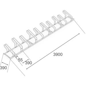 Produktbild für Fahrradständer RR-Solutions R2W, Bodenmontage / freistehend