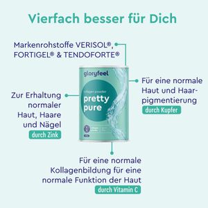 Produktbild für Kollagen gloryfeel Hydrolysat pretty pure, 500 g