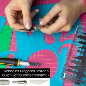 Produktbild für Skalpell OfficeTree 1720, Metall, Kunststoff, Set