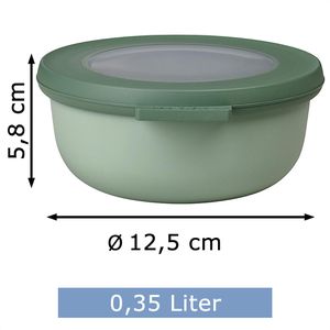 Produktbild für Frischhaltedose Mepal Cirqula rund, aus Kunststoff