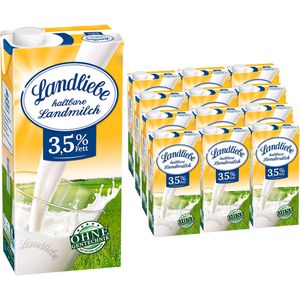 Milch Landliebe H-Vollmilch, Fettgehalt 3,5%