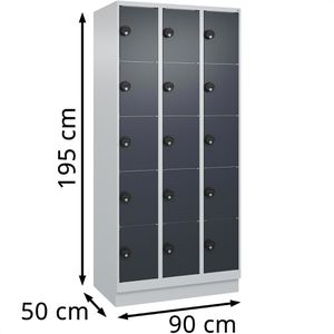 Produktbild für Schließfachschrank CP-Möbel Classic Plus anthrazit