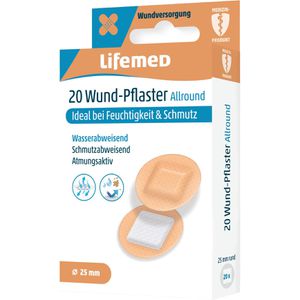 Pflaster Lifemed Allround rund, 20 Strips