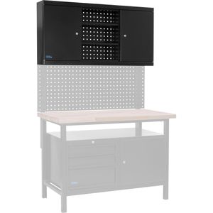 Produktbild für Werkzeugschrank Güde 1200/1 Black Line, aus Metall, schwarz