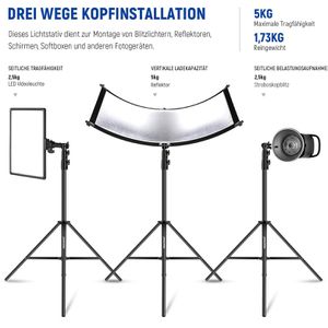Produktbild für Stativ Neewer ST-260AC, Höhe bis 260 cm