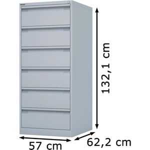 Produktbild für Karteischrank Bisley KS26-645, für DIN A5
