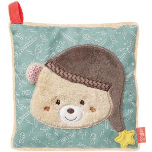 Wärmekissen Fehn Bär, 16 x 16 cm, mit Kirschkernen