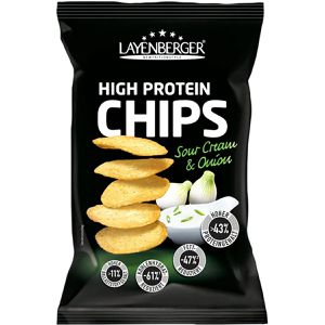 Layenberger Chips High Protein Sour Cream & Onion, Sojaproteinchips, 75 g