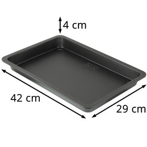 Produktbild für Backblech Zenker Black Metallic Pflaumenkuchen, aus Stahlblech