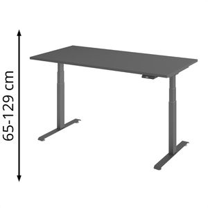 Produktbild für Schreibtisch Böttcher-AG Base Lite, graphit / graphit