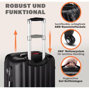 Produktbild für Koffer Monzana Baseline schwarz