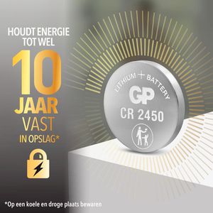 Produktbild für Knopfzelle GP Batteries CR2450