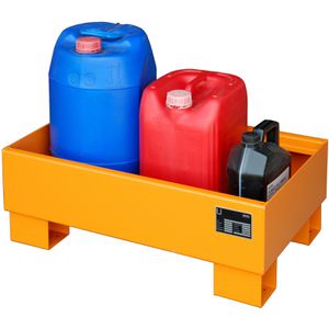 Produktbild für Auffangwanne BAUER AW 60-1, orange, aus Stahl
