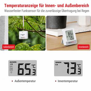 Produktbild für Thermometer ThermoPro TP200C, mit LC-Display, digital