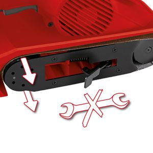 Produktbild für Bandschleifer Einhell TC-BS 8038, Netzbetrieb