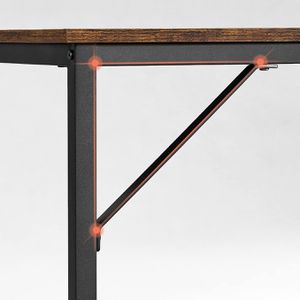Produktbild für Schreibtisch Vasagle LWD039B01V1, braun / schwarz