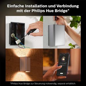 Produktbild für Wandleuchte Philips-Hue Resonate aus Aluminium, für außen IP44