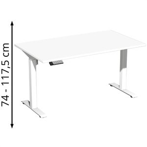 Schreibtisch Geramöbel Elevate Home, weiß / weiß