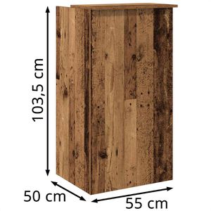 Produktbild für Empfangstheke vidaXL 859022, altholz braun